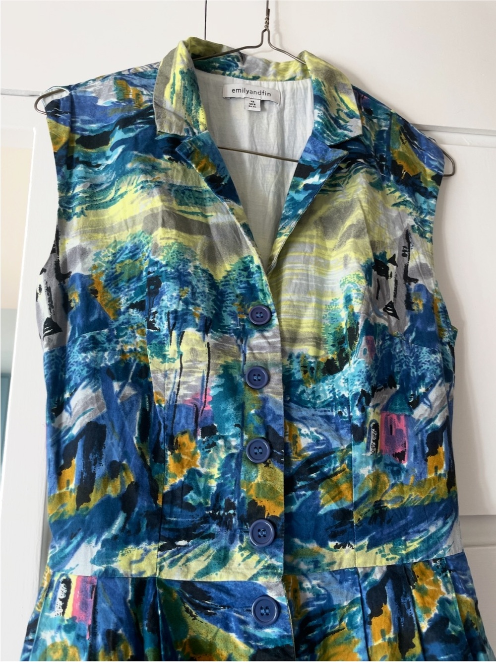 NWOT Emily and Fin “Bake Shop Browsing” Lined Midi Dress w/ Pockets - Picture 5 of 5